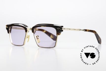 Jacques Marie Mage Alin Herrensonnenbrille Eckig, Color Code: Dark Havana / Lavender, in Größe 52/19, Passend für Herren