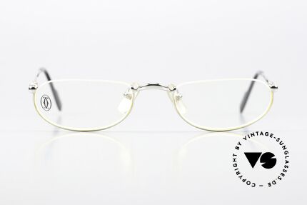 Cartier Demi Lune 2000 - S Lesebrille Damen Und Herren, Unisex-Modell aus der Cartier 'CERCLE FIN' Serie, Passend für Herren und Damen