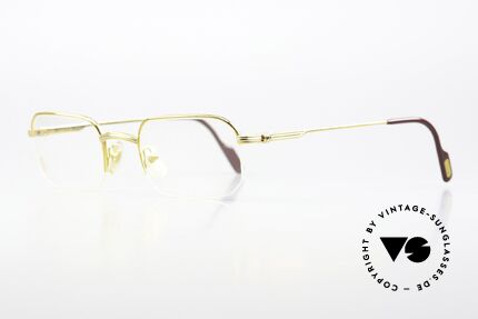 Cartier Broadway - M 1990er Originalbrille Eckig, 22kt vergoldete Fassung (wie alle VINTAGE Cartiers), Passend für Herren