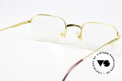 Cartier Broadway - M 1990er Originalbrille Eckig, die Glashöhe ist 34mm und somit auch gleitsichtfähig, Passend für Herren