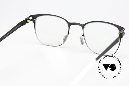 Mykita Agnes Farbcode Black Gold Edges, die DEMOgläser sollten durch optische ersetzt werden, Passend für Damen