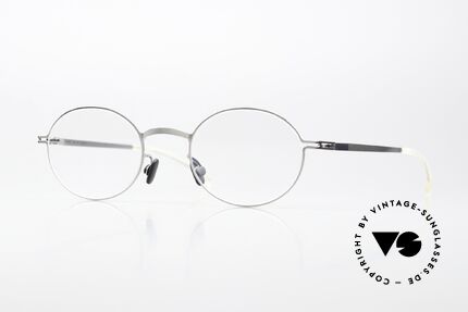 Mykita Aki Ovale Brille Shiny Silver Details