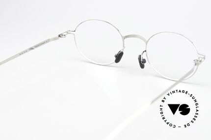 Mykita Aki Ovale Brille Shiny Silver, die Fassung ist beliebig verglasbar (optisch / Sonne), Passend für Herren und Damen