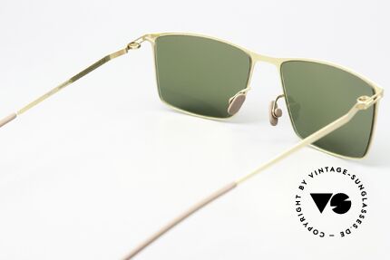Mykita Alvin Klassische Sonnenbrille Gold, Sonnengläser (100% UV) können auch ersetzt werden, Passend für Herren und Damen