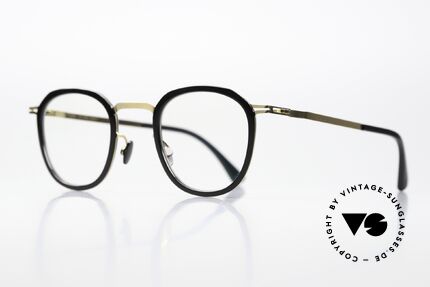 Mykita Birk Eckig Panto Schwarz Gold, in wirklich zeitloser Farbe 945: Glossy Gold / Black, Passend für Herren und Damen