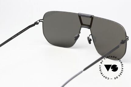 Mykita Mylon Cayenne Black Pitch Black Dark Grey, leichte und komfortable Sonnenbrille von 2015, Passend für Herren und Damen