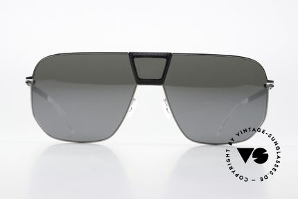 Mykita Mylon Cayenne Black Shiny Silver Flash, Farbcode 351: 'Pitch Black Shiny Silver Flash', Passend für Herren und Damen