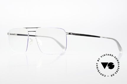 Mykita Hiro Silver / Super Blue Coloring, color code 341: Silver / Super Blue; eine Herrenbrille, Passend für Herren