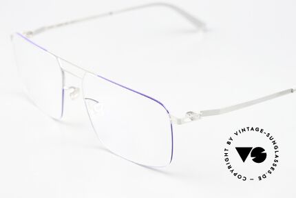 Mykita Hiro Silver / Super Blue Coloring, wohlbekannte Spitzenqualität; handmade in Germany, Passend für Herren