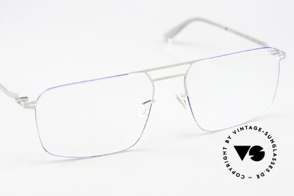 Mykita Hiro Silver / Super Blue Coloring, ungetragenes Modell mit originalem Etui von Mykita, Passend für Herren