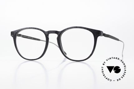 Mykita Mylon Guava Kleine Schwarze Pantobrille Details