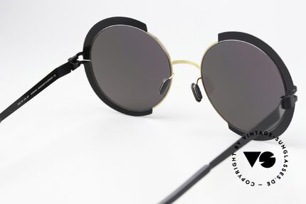 Mykita Houston Damen Sonnenbrille XL Stil, Sonnengläser (100% UV) sind leicht silber-verspiegelt, Passend für Damen