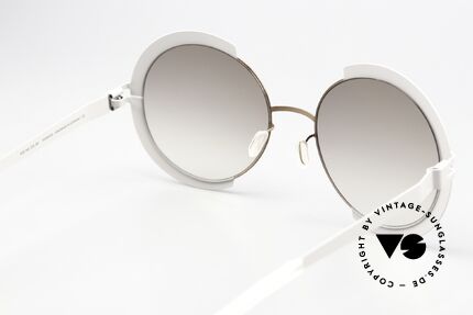 Mykita Houston Shiny Copper / Stone Grey, Sonnengläser (100% UV) sind leicht grau-verlaufend, Passend für Damen