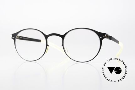 Mykita Isaac Pantobrille Black Gold Edges Details