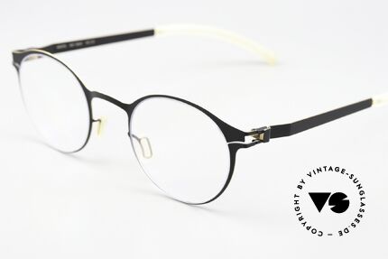 Mykita Isaac Pantobrille Black Gold Edges, wohlbekannte Spitzenqualität; handmade in Germany, Passend für Herren und Damen