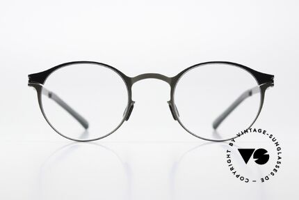 Mykita Isaac Pantobrille Shiny Graphite, Panto-Fassung der NO1 Collection (2017 gefertigt), Passend für Herren und Damen