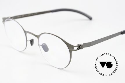 Mykita Isaac Pantobrille Shiny Graphite, wohlbekannte Spitzenqualität; handmade in Germany, Passend für Herren und Damen