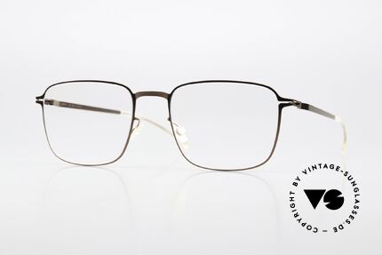 Mykita Iver Eckige Brille Shiny Copper, Mykita Brille, Modell LITE Iver, Gr. 52-20, col. 252, Passend für Herren und Damen