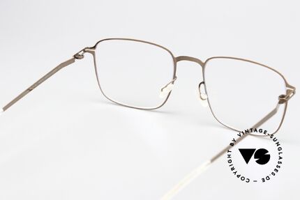 Mykita Iver Eckige Brille Shiny Copper, genial flexible Brillenfassung: eine Größe passt allen, Passend für Herren und Damen