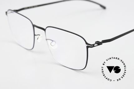 Mykita Iver Brille Eckig Schwarz Metall, wohlbekannte Spitzenqualität; handmade in Germany, Passend für Herren und Damen