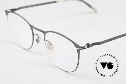 Mykita Malte Pantobrille Shiny Graphite, wohlbekannte Spitzenqualität; handmade in Germany, Passend für Herren und Damen