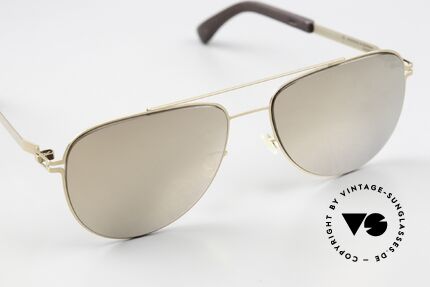 Mykita Mylon Leaf Gold Verspiegelte Gläser, ungetragenes vintage Modell aus dem Jahre 2016, Passend für Herren und Damen