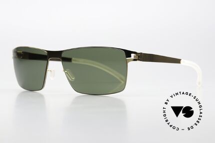 Mykita Pierce Polarisierende Sonnenbrille, col. "Glossy Gold" mit polarisierenden Sonnengläsern, Passend für Herren