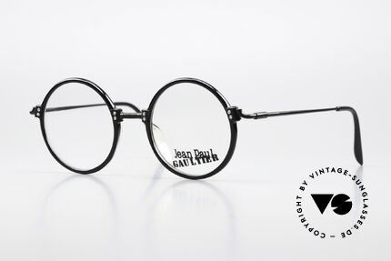 Jean Paul Gaultier 55-7261 Vintage Brille Rund 1991, rundes 1990er Jahre Design von Jean Paul Gaultier, Passend für Herren und Damen