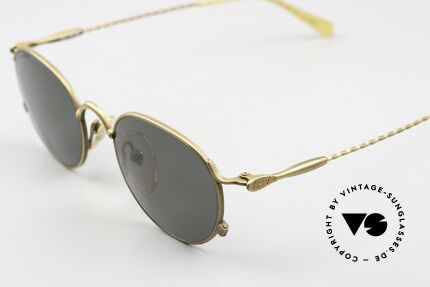 Jean Paul Gaultier 55-2172 90er Brille Made In Japan, grüne Sonnengläser (100% UV Schutz), Gr. 48/19, Passend für Herren und Damen