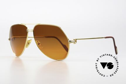 Cartier Vendome LC - L 80er Brille Promi Modell, dieses Modell mit LC-Dekor in LARGE Größe 62-14, 140, Passend für Herren und Damen