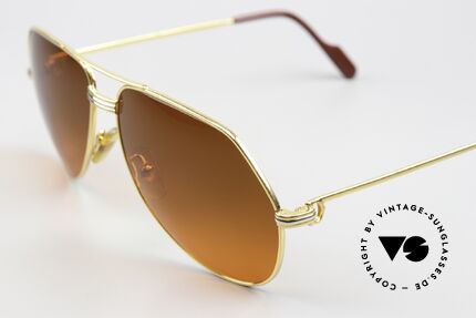 Cartier Vendome LC - L 80er Brille Promi Modell, ultra rare, neue 'SUNSET customized' Verlaufsgläser, Passend für Herren und Damen