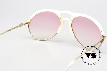 Bugatti 64936 Elfenbein Optik 70er Brille, KEIN Retro; ein 50 Jahre altes Einzelstück! Gr. 56mm, Passend für Herren
