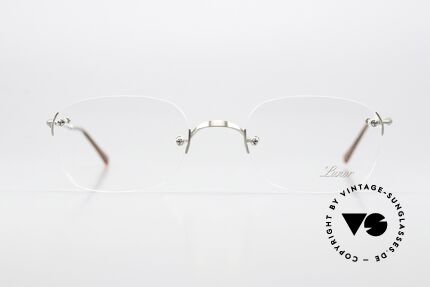 Lunor Classic Anatomic Vintage Brille Randlos Unisex, PPs = Legierung: platin-plattiert satin (glänzt matt), Passend für Herren und Damen