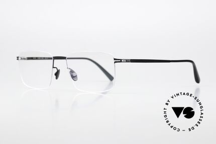 Mykita Nobu Eckige Brille Sehr Klassisch, color code 052 = silver / black (für Damen & Herren), Passend für Herren und Damen
