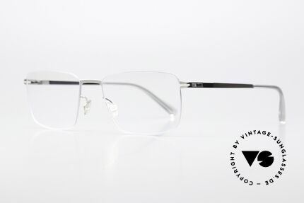 Mykita Nobu Brille Eckig Klassisch Metall, color code 051 = shiny silver (für Damen und Herren), Passend für Herren und Damen