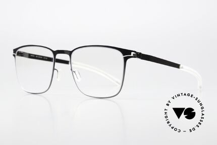 Mykita Nathan Brille Eckig Herren Graphite, color code 232 = "Shiny Graphite" (ein Herrenmodell), Passend für Herren