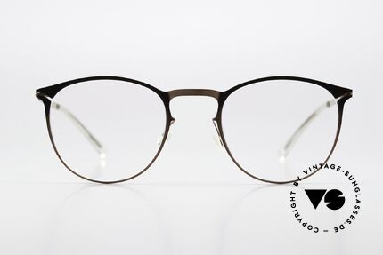 Mykita Malte Pantobrille Shiny Copper, Panto-Brille aus der Lite-Kollektion von 2017-2018, Passend für Herren und Damen