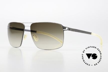 Mykita Owen Sonnenbrille Herren 2009, der Color Code 007 ist = Silver Line / Olive Gradient, Passend für Herren
