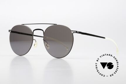 Mykita Pepe Leicht Verspiegelte Gläser, col. 235: Shiny Graphite/Mole Grey Dark Purple Flash, Passend für Herren und Damen