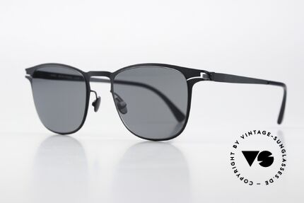 Mykita Riccardo Indigo Darkblue Sonnenbrille, eckiges Pantodesign, col. 255: Indigo Dark Blue Solid, Passend für Herren und Damen