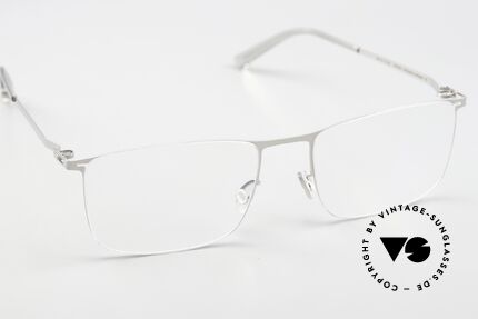 Mykita Takeo Brille Eckig Shiny Silver, ungetragenes Modell; inkl. original Etui von Mykita, Passend für Herren und Damen