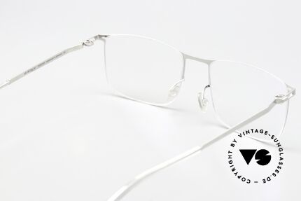Mykita Takeo Brille Eckig Shiny Silver, genial flexible Brillenfassung: eine Größe passt allen, Passend für Herren und Damen