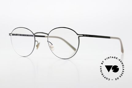 Mykita Tona Panto Brille Rund Klein, col. 232 "Shiny Graphite" (Brille für Damen & Herren), Passend für Herren und Damen