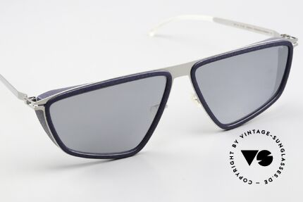 Mykita Mylon Tribe Silber Verspiegelt Navy Blue, ungetragenes vintage Modell aus dem Jahre 2016, Passend für Herren und Damen