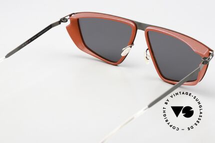 Mykita Mylon Tribe Crimson Red Shiny Graphite, die Qualitätsfassung ist auch beliebig verglasbar, Passend für Herren und Damen