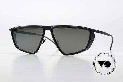 Mykita Mylon Tribe Leicht Verspiegelt Black, XL Mykita Mylon HYBRID Sonnenbrille; TRIBE, Passend für Herren und Damen