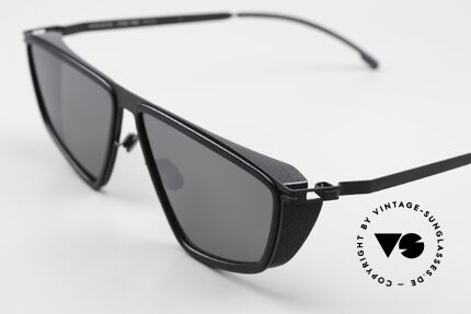Mykita Mylon Tribe Leicht Verspiegelt Black, futuristische Designer-Sonnenbrille aus Berlin, Passend für Herren und Damen