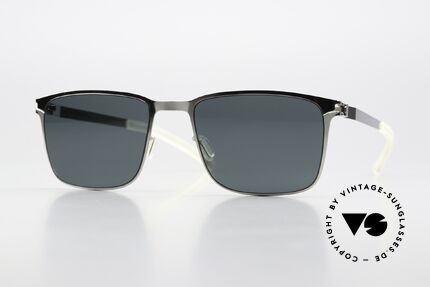 Mykita Yanir Polarisierende Brille Eckig, Mykita Sonnenbrille, Mod. YANIR, Gr. 52-18, col. 051, Passend für Herren