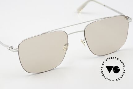 Mykita Yuuto Shiny Silver Soft Brown Solid, ungetragenes Modell mit originalem Etui von Mykita, Passend für Herren