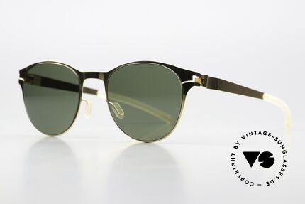 Mykita Zach Sonnengläser Polarisierend, col. "Glossy Gold" mit polarisierenden Sonnengläsern, Passend für Herren und Damen